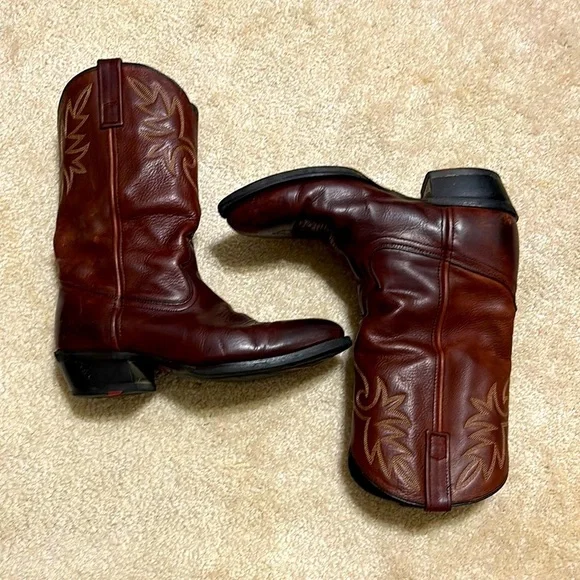 Men’s Dingo Brown Cowboy 12” Western Boots D105981 Size 9D - Picture 1 of 8
